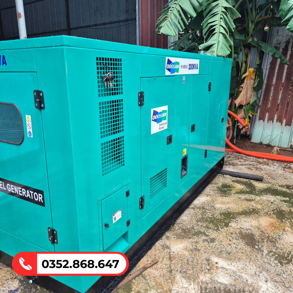 Cho Thuê Máy Phát Điện 200kVA 